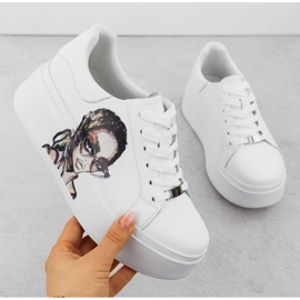 Sportske cipele na platformi Filippo Paw587 bijela 1