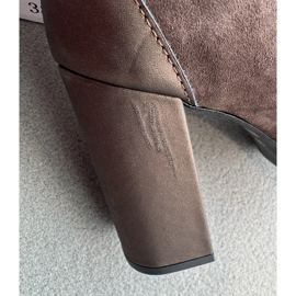 Antilop cipele s visokom petom Laura Messi 2702 Smeđe smeđa 2