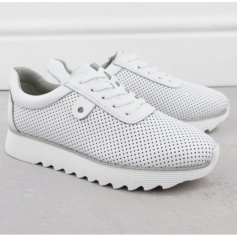 S.Barski Cipele na platformi S. Barski LR51-629 White bijela 2