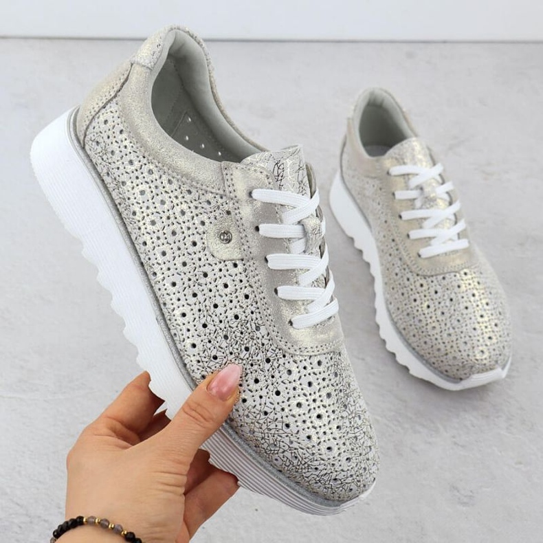 S.Barski Sportske cipele na platformi S. Barski LR51-927 PLN zlatni 1