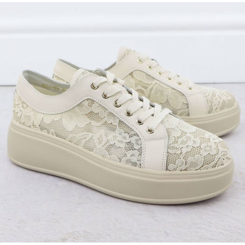 S.Barski Cipele na platformi S. Barski HY51-059 bež 2