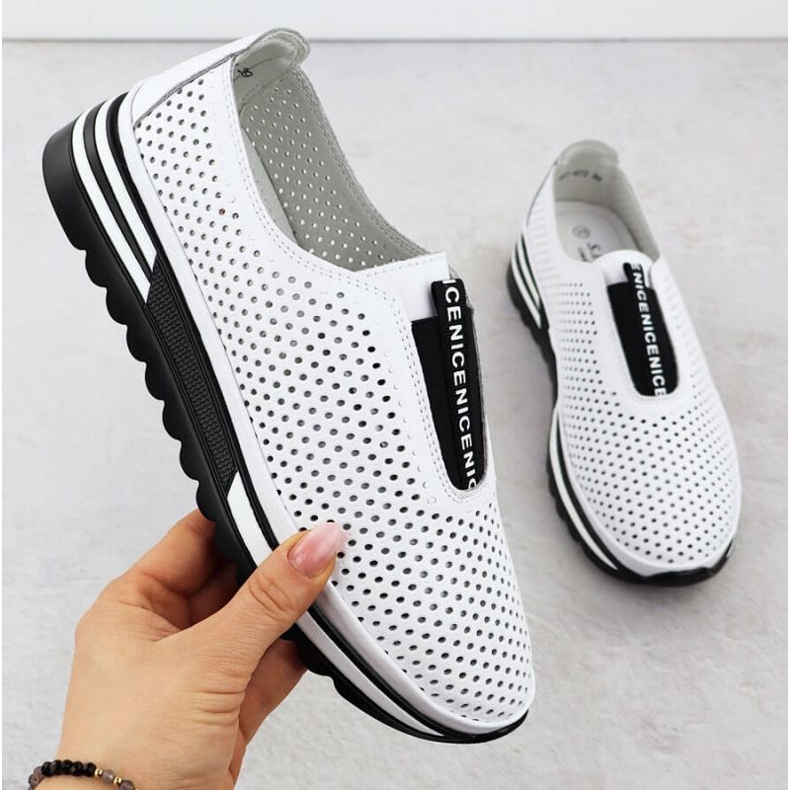 S.Barski Otvorene sportske cipele S. Barski LR51-672 White bijela 1