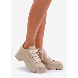 Tenisice sportske cipele na chebello platformi 4632 zlato zlatni 1