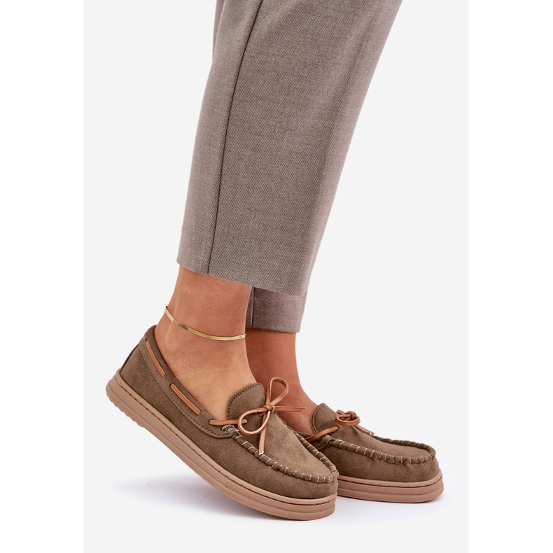 Ženske nativnice na ravnom potplatu tamnozelene boje zelena 1