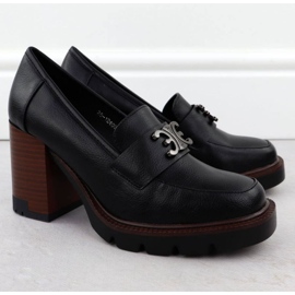 Moccasin cipele na Potocki Posti u SZ12403 WOL287 crna 2