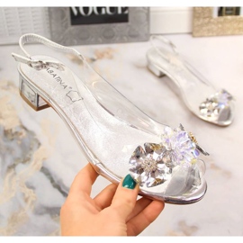 Sabatina SAB126A sandale Tansparenty srebro 1