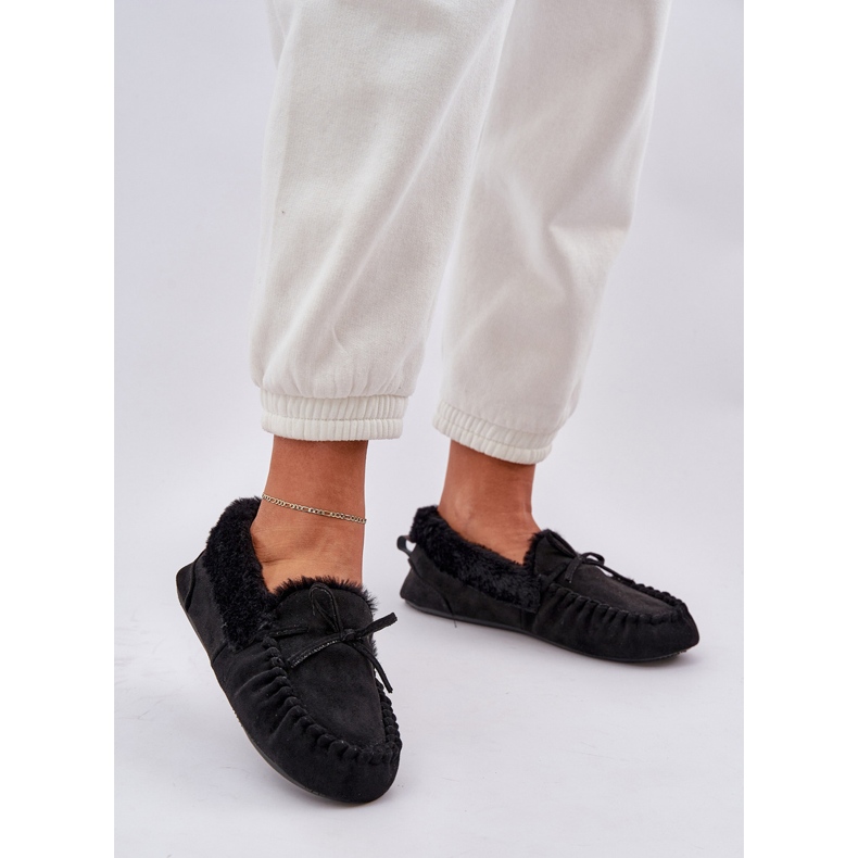 Ženske nativnice s crnim krznom crna 2