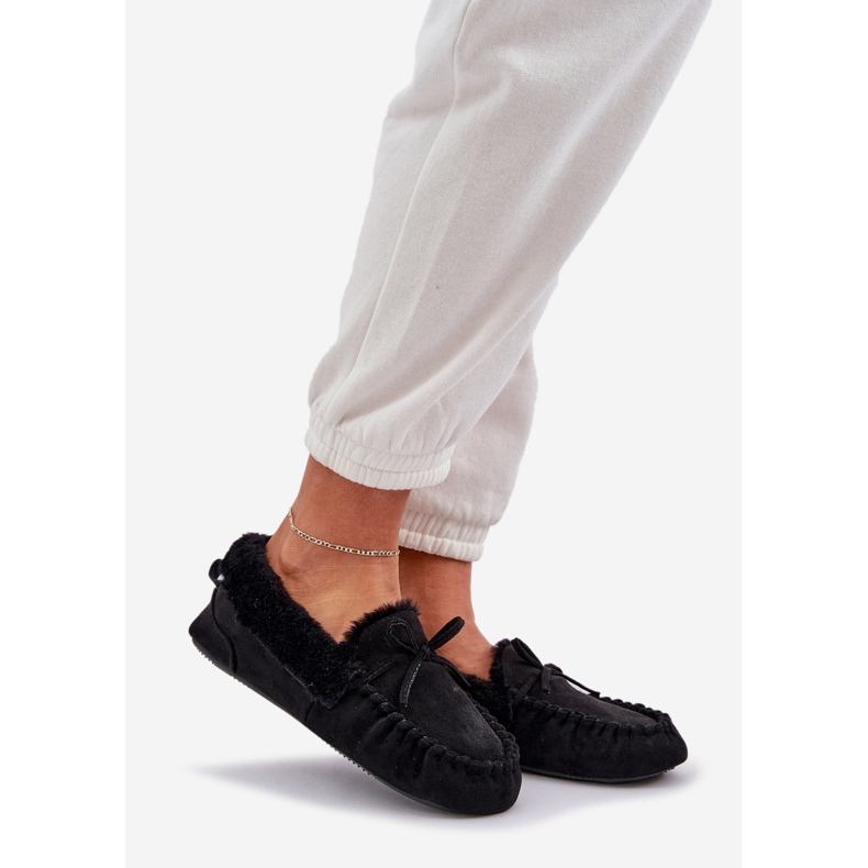 Ženske nativnice s crnim krznom crna 1