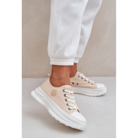 Big Star Ženske tenisice na ogromnoj jedinoj velikoj zvijezdi NN274127 bež 2