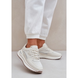 Big Star Ženske tenisice Velika zvijezda NN274A088 Svjetlo bež 2