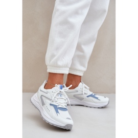 Ženske sportske cipele Big Star NN274A094 Hi-Poly sustav bijelo-plavi sustav bijela 2