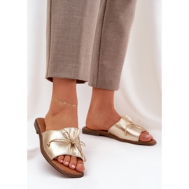 Ravni potplatnici s ukrasnim zlatnim lukom 2