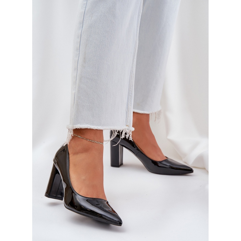 Oslikane pumpe na baru crno crna 2