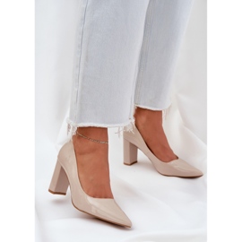 Seastar Obojene pumpe na petama bež 2