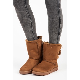 Mukluki od antilopa s mašnom smeđa 1