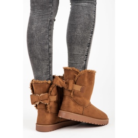 Mukluki od antilopa s mašnom smeđa 2