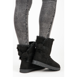 Mukluki od antilopa s mašnom crna 1