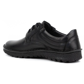 Kampol Klasične muške cipele 15KAM, crna koža crno 1