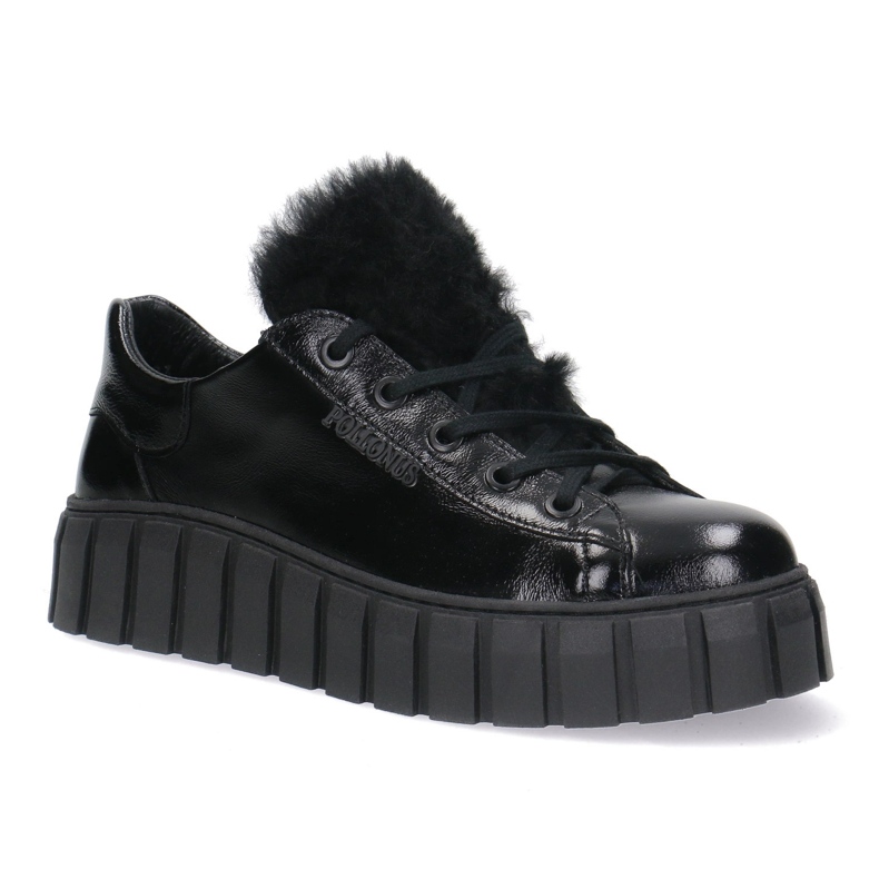 Ženske kožne cipele pollonus crni pour 5-1578-005 crna 1