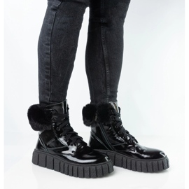 Ženske kožne kože Pollonus Crno oružje 5-1574-001 crna 1