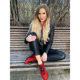 ButBal Ženske planinarske cipele 674BB crvene boje crvena 2