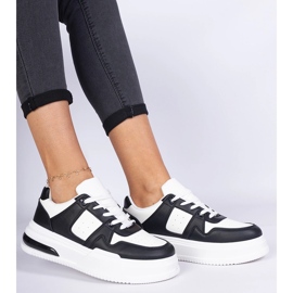 Crno-bijele ženske tenisice sa debelim đonom bijela 2