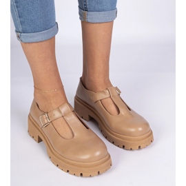 Smeđe cipele na ekološkom platformi smeđa 2