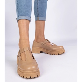 Smeđe cipele na ekološkom platformi smeđa 1