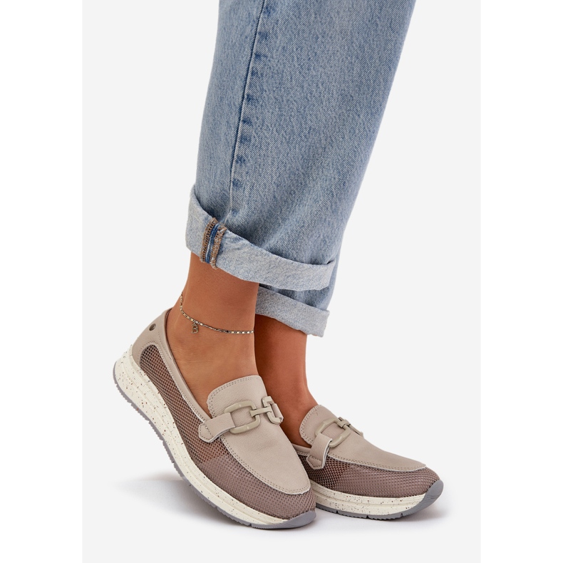 S.Barski Ženske D&amp;A Tw210 kožne lomace sive boje siva 1