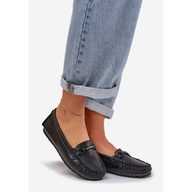 S.Barski Ravne kožne looferi s ukrasom S. Barski LR51-547 crni crno 1