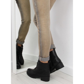 Crne čizme na vezanje HQ891 crne crna 2