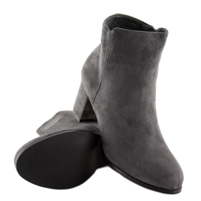 Klasične sive visoke potpetice siva 2