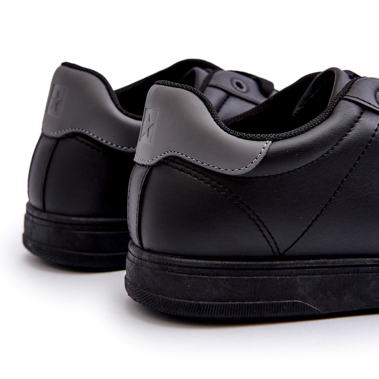 Muške niske tenisice od eko kože Big Star NN174284 crne crna 3