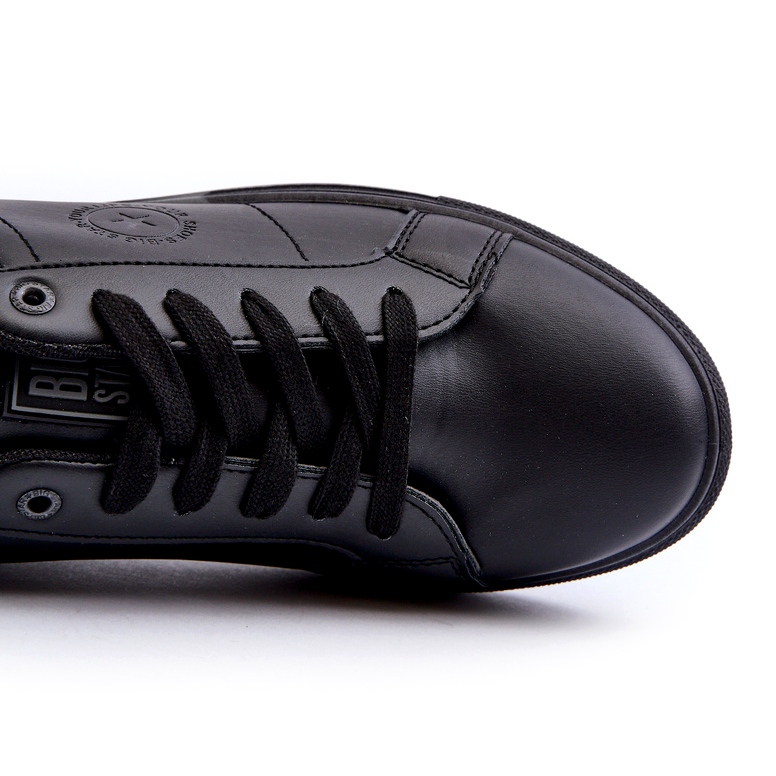 Muške niske tenisice od eko kože Big Star NN174284 crne crna 1