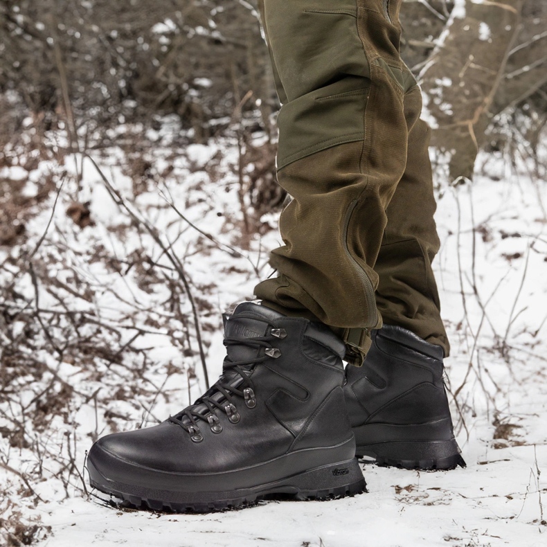 Čvrsti trekking taktičke cipele-myśliwskie bison pollonus crni 6-0126-001 crna crna 2