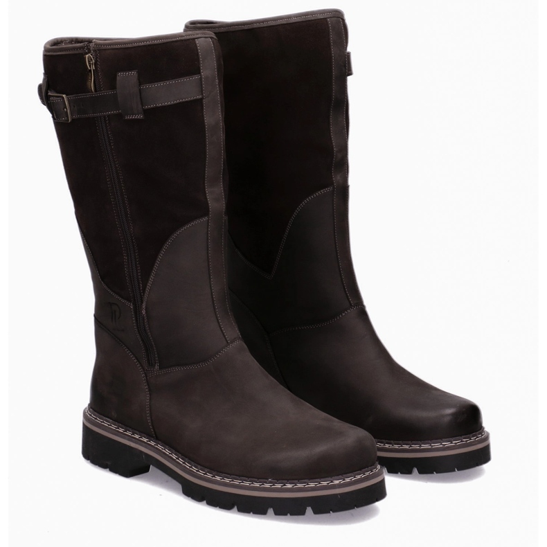 Izdržljive taktičke čizme-myśliwskie kože baribal pollonus Brown 6-0104-001 smeđa smeđa 1