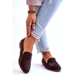 S.Barski Udobne mokasine od brušene kože smeđe Giovane smeđa 2