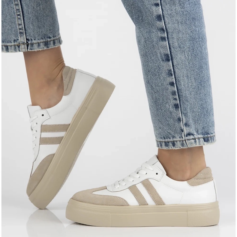 Filippo DP6841/24 kožne tenisice bijela 2