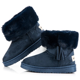 Bella Paris Mukluki s resama tamnoplava 1