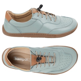 Kampol Bosonoge minimalističke kožne cipele 500/24 ​​pistacije zelena 1