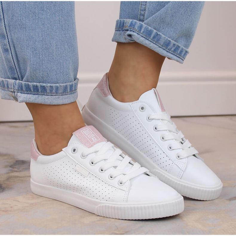 Niske tenisice od eko kože, bijele Big Star HH274073 bijela 1