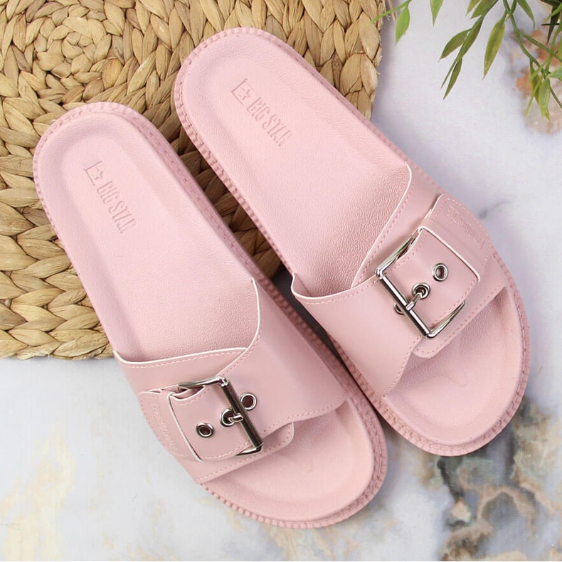 Pink Big Star papuče na platformi JJ274A308 ružičasta 1
