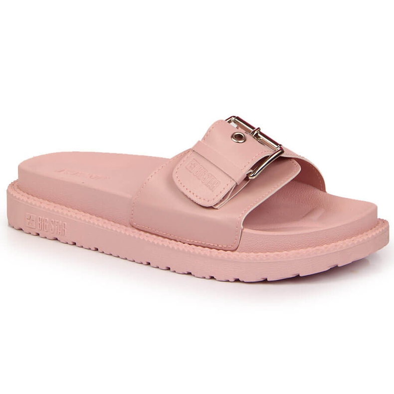 Pink Big Star papuče na platformi JJ274A308 ružičasta 2