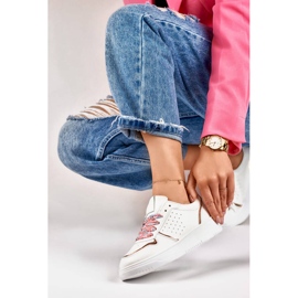 Ženska sportska obuća, tenisice s izmjenjivim vezicama, bijela 85-872CH 2