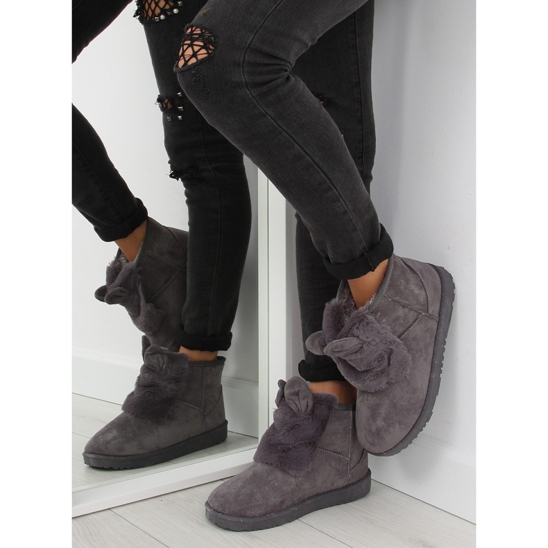 Emusy s ušima siva B198 siva 1