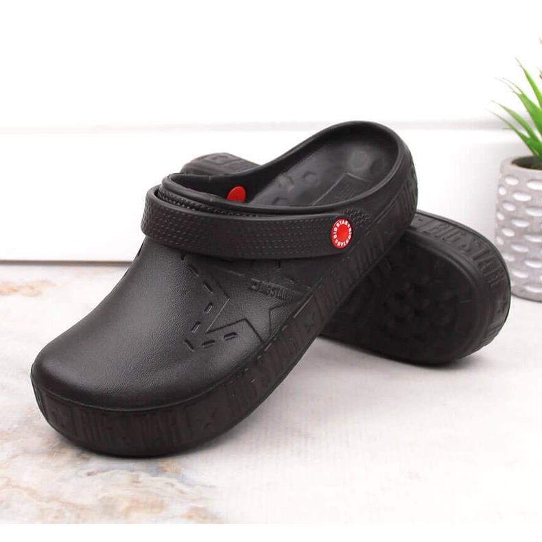 Big Star II275001 crne kroks papuče od crne pjene crna 1