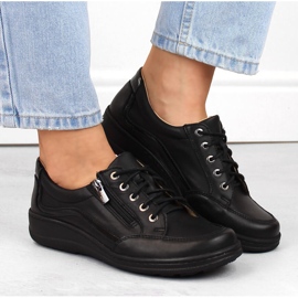 Udobne ženske cipele Helios crne boje crna 1