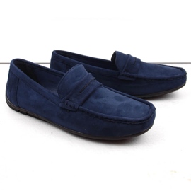 News Antilop cipele, muške slip-on mokasine, mornarsko plave Unisoft 7710 plava 2