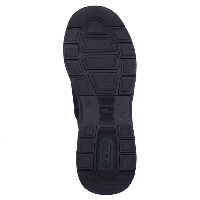 Vodootporne ženske crne čizme na klin Remonte D6677-03 crna 2