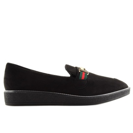 Crne Ženske mokasinke S0-204 crne crno 2